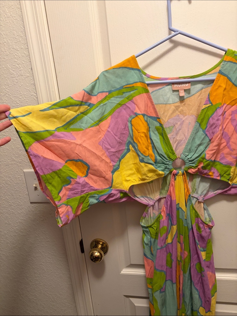 Show Me Your MuMu Dana Maxi Dress in Summer Sorbet multi-color print - Picture 5 of 7